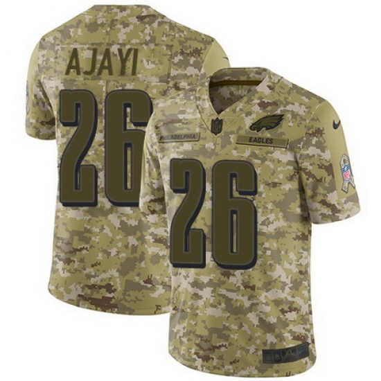 Nike Eagles #26 Jay Ajayi Camo Mens Stitched NFL Limited 2018 Salute To Service Jersey Nike Eagles #26 Jay Ajayi Camo Mens Stitched NFL Limited 2018 Salute To Service Jersey