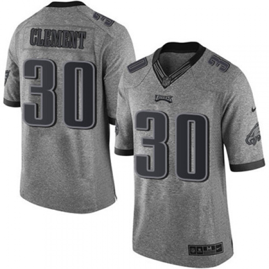 Nike Eagles #30 Corey Clement Gray Mens Stitched NFL Limited Gridiron Gray Jersey Nike Eagles #30 Corey Clement Gray Mens Stitched NFL Limited Gridiron Gray Jersey
