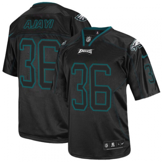 Nike Eagles #36 Jay Ajayi Lights Out Black Mens Stitched NFL Elite Jersey Nike Eagles #36 Jay Ajayi Lights Out Black Mens Stitched NFL Elite Jersey