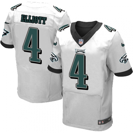Nike Eagles #4 Jake Elliott White Mens Stitched NFL New Elite Jersey Nike Eagles #4 Jake Elliott White Mens Stitched NFL New Elite Jersey