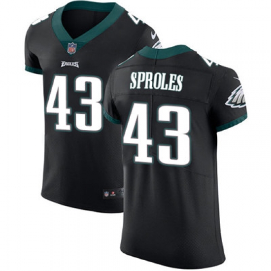 Nike Eagles #43 Darren Sproles Black Alternate Mens Stitched NFL Vapor Untouchable Elite Jersey Nike Eagles #43 Darren Sproles Black Alternate Mens Stitched NFL Vapor Untouchable Elite Jersey