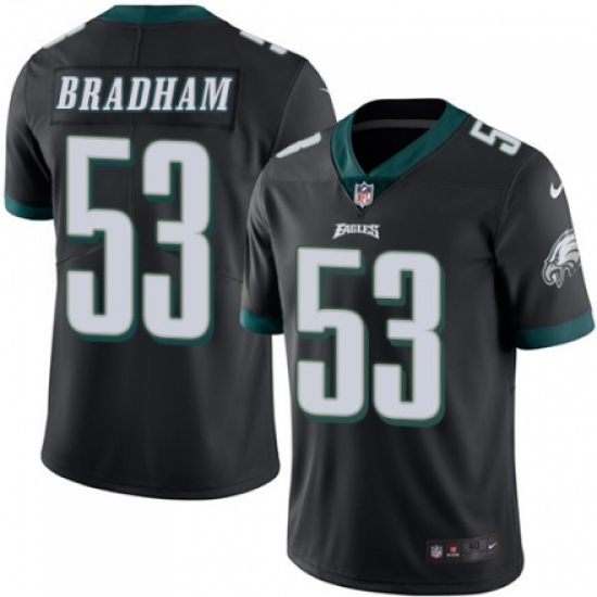Nike Eagles #53 Nigel Bradham Black Vapor Untouchable Player Limited Jersey Nike Eagles #53 Nigel Bradham Black Vapor Untouchable Player Limited Jersey