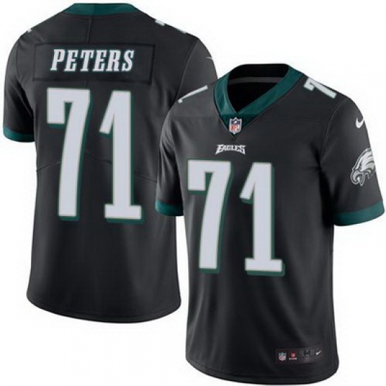 Nike Eagles #71 Jason Peters Black Mens Stitched NFL Limited Rush Jersey Nike Eagles #71 Jason Peters Black Mens Stitched NFL Limited Rush Jersey
