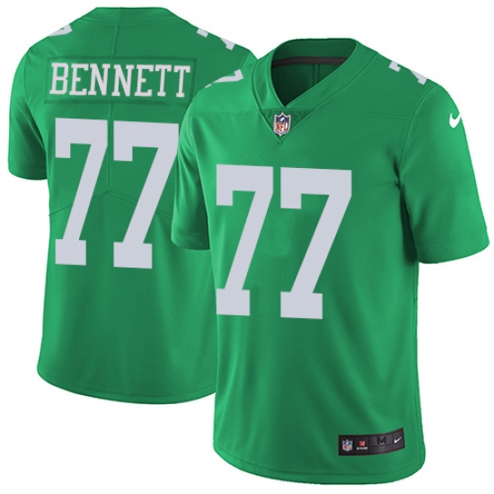 Nike Eagles #77 Michael Bennett Green Mens Stitched NFL Limited Rush Jersey Nike Eagles #77 Michael Bennett Green Mens Stitched NFL Limited Rush Jersey