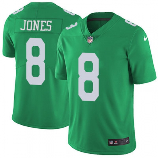 Nike Eagles #8 Donnie Jones Green Mens Stitched NFL Limited Rush Jersey Nike Eagles #8 Donnie Jones Green Mens Stitched NFL Limited Rush Jersey