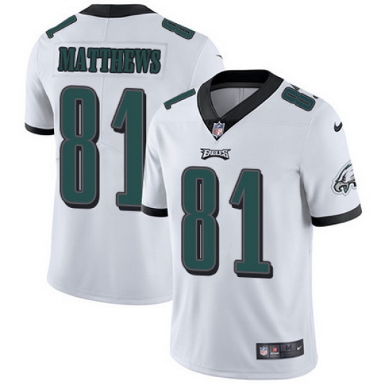 Nike Eagles #81 Jordan Matthews White Mens Stitched NFL Vapor Untouchable Limited Jersey Nike Eagles #81 Jordan Matthews White Mens Stitched NFL Vapor Untouchable Limited Jersey