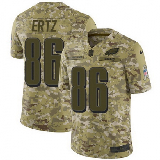 Nike Eagles #86 Zach Ertz Camo Mens Stitched NFL Limited 2018 Salute To Service Jersey Nike Eagles #86 Zach Ertz Camo Mens Stitched NFL Limited 2018 Salute To Service Jersey