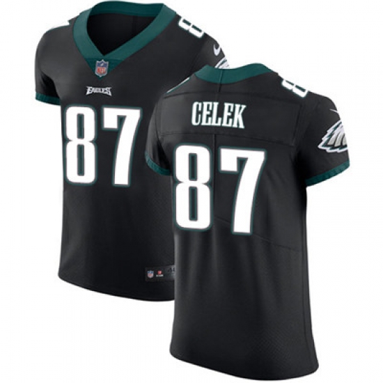 Nike Eagles #87 Brent Celek Black Alternate Mens Stitched NFL Vapor Untouchable Elite Jersey Nike Eagles #87 Brent Celek Black Alternate Mens Stitched NFL Vapor Untouchable Elite Jersey