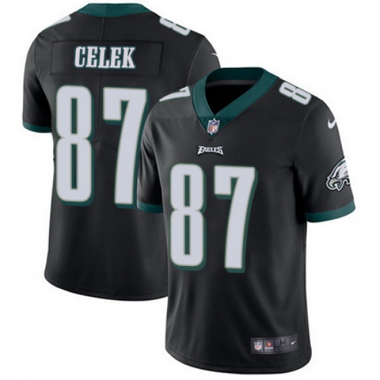 Nike Eagles #87 Brent Celek Black Alternate Mens Stitched NFL Vapor Untouchable Limited Jersey Nike Eagles #87 Brent Celek Black Alternate Mens Stitched NFL Vapor Untouchable Limited Jersey