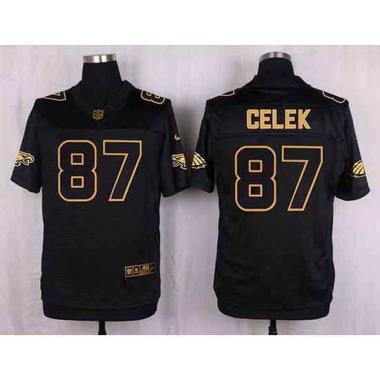 Nike Eagles #87 Brent Celek Black Mens Stitched NFL Elite Pro Line Gold Collection Jersey Nike Eagles #87 Brent Celek Black Mens Stitched NFL Elite Pro Line Gold Collection Jersey