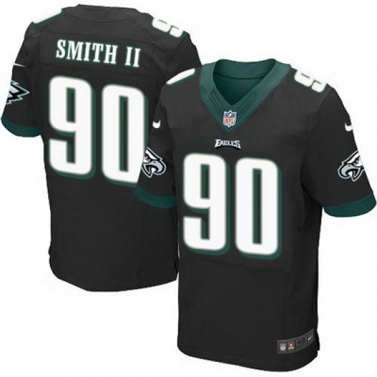 Nike Eagles #90 Marcus Smith II Black Alternate Mens Stitched NFL Elite Jersey Nike Eagles #90 Marcus Smith II Black Alternate Mens Stitched NFL Elite Jersey