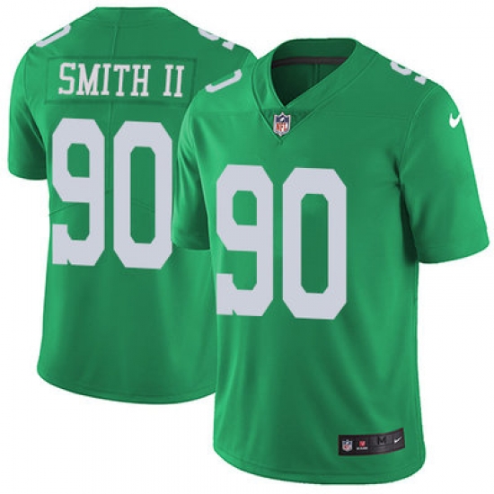 Nike Eagles #90 Marcus Smith II Green Mens Stitched NFL Limited Rush Jersey Nike Eagles #90 Marcus Smith II Green Mens Stitched NFL Limited Rush Jersey