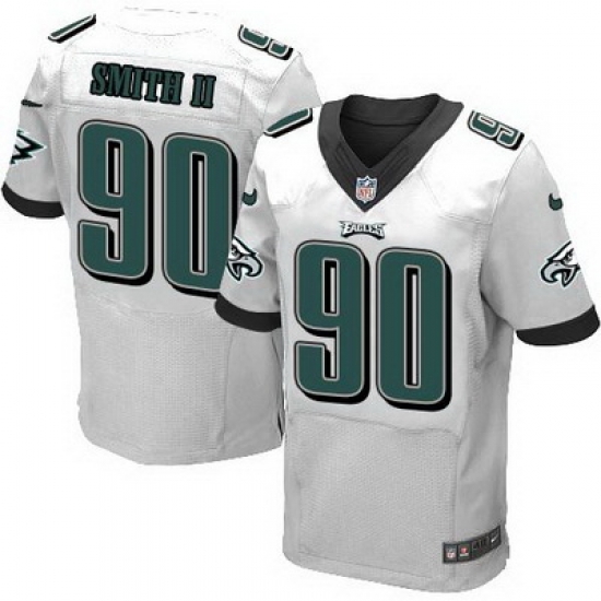 Nike Eagles #90 Marcus Smith II White Mens Stitched NFL Elite Jersey Nike Eagles #90 Marcus Smith II White Mens Stitched NFL Elite Jersey