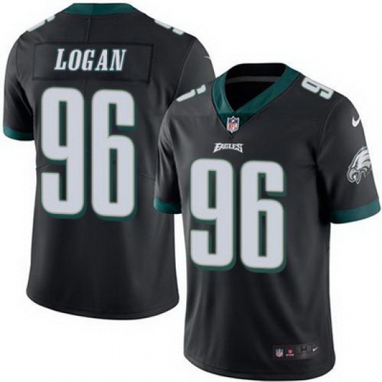 Nike Eagles #96 Bennie Logan Black Mens Stitched NFL Limited Rush Jersey Nike Eagles #96 Bennie Logan Black Mens Stitched NFL Limited Rush Jersey