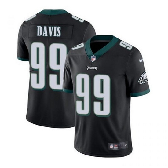 Nike Eagles 99 Jordan Davis Black 2022 NFL Draft Vapor Untouchable Limited Jerse Nike Eagles 99 Jordan Davis Black 2022 NFL Draft Vapor Untouchable Limited Jerse