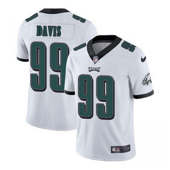 Nike Eagles 99 Jordan Davis White 2022 NFL Draft Vapor Untouchable Limited Jerse Nike Eagles 99 Jordan Davis White 2022 NFL Draft Vapor Untouchable Limited Jerse