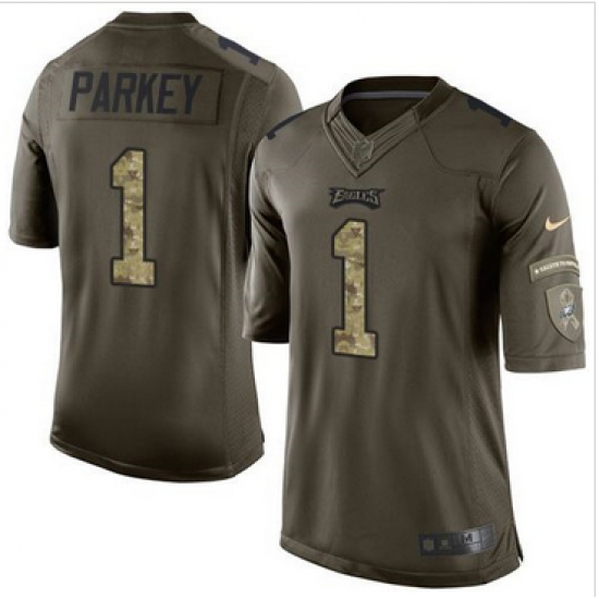 Nike Philadelphia Eagles #1 Cody Parkey Green Men 27s Stitched NFL Limited Salute to Service Jersey Nike Philadelphia Eagles #1 Cody Parkey Green Men 27s Stitched NFL Limited Salute to Service Jersey