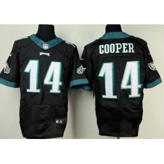 Nike Philadelphia Eagles 14 Riley Cooper Black Elite NFL Jersey Nike Philadelphia Eagles 14 Riley Cooper Black Elite NFL Jersey