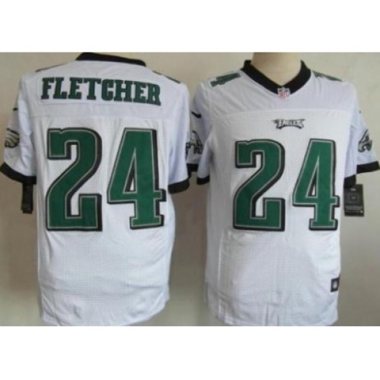 Nike Philadelphia Eagles 24 Bradley Fletcher White Elite NFL Jersey Nike Philadelphia Eagles 24 Bradley Fletcher White Elite NFL Jersey