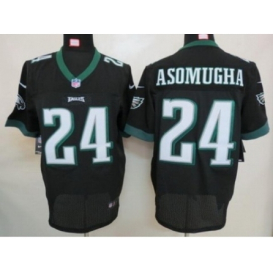 Nike Philadelphia Eagles 24 Nnamdi Asomugha black Elite NFL Jersey Nike Philadelphia Eagles 24 Nnamdi Asomugha black Elite NFL Jersey