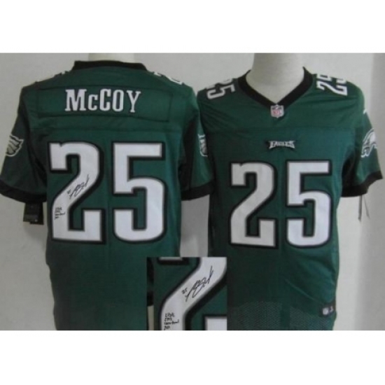 Nike Philadelphia Eagles 25 LeSean McCoy Green Elite Signed NFL Jersey Nike Philadelphia Eagles 25 LeSean McCoy Green Elite Signed NFL Jersey