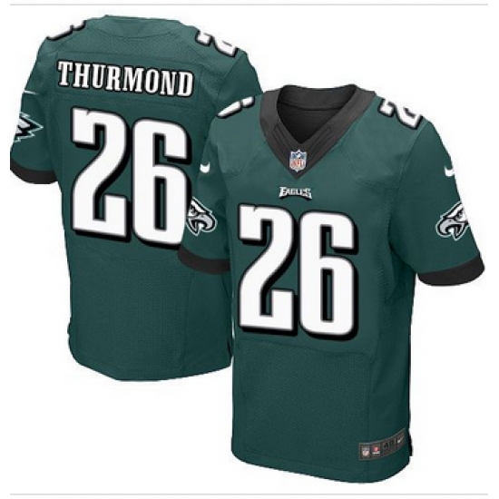 Nike Philadelphia Eagles #26 Walter Thurmond Midnight Green Team Color Mens Stitched NFL New Elite Jersey Nike Philadelphia Eagles #26 Walter Thurmond Midnight Green Team Color Mens Stitched NFL New Elite Jersey