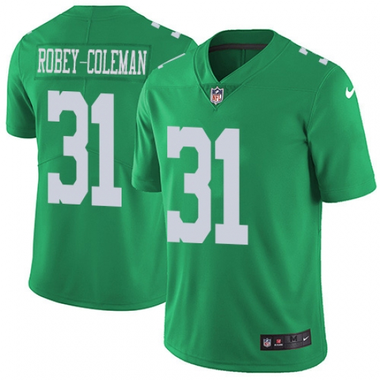 Nike Philadelphia Eagles 31 Nickell Robey Coleman Green Men Stitched NFL Limited Rush Jersey Nike Philadelphia Eagles 31 Nickell Robey Coleman Green Men Stitched NFL Limited Rush Jersey