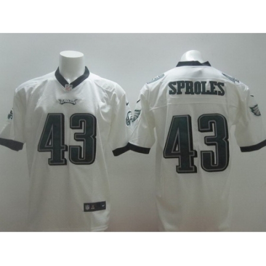Nike Philadelphia Eagles 43 Darren Sproles White Elite NFL Jersey Nike Philadelphia Eagles 43 Darren Sproles White Elite NFL Jersey