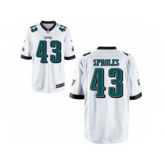 Nike Philadelphia Eagles 43 Darren Sproles White Game NFL Jersey Nike Philadelphia Eagles 43 Darren Sproles White Game NFL Jersey
