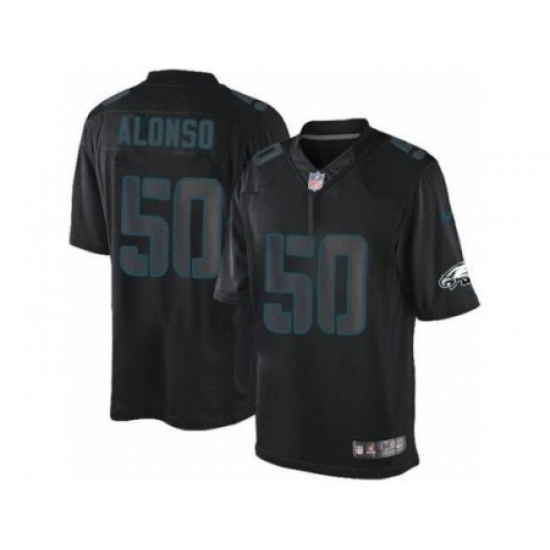 Nike Philadelphia Eagles 50 Kiko Alonso Black Impact Limited NFL Jersey Nike Philadelphia Eagles 50 Kiko Alonso Black Impact Limited NFL Jersey