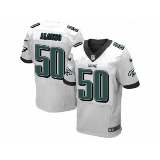Nike Philadelphia Eagles 50 Kiko Alonso white Elite NFL Jersey Nike Philadelphia Eagles 50 Kiko Alonso white Elite NFL Jersey
