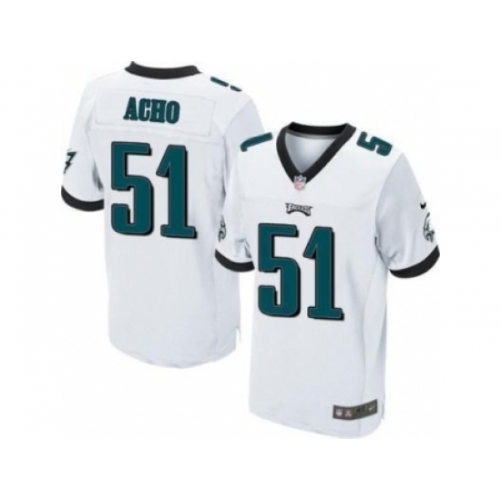 Nike Philadelphia Eagles 51 Emmanuel Acho White Elite NFL Jersey Nike Philadelphia Eagles 51 Emmanuel Acho White Elite NFL Jersey