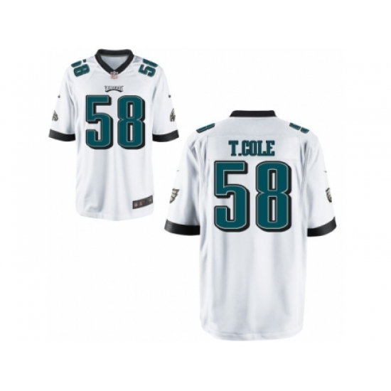 Nike Philadelphia Eagles 58 Trent Cole White Game NFL Jersey Nike Philadelphia Eagles 58 Trent Cole White Game NFL Jersey