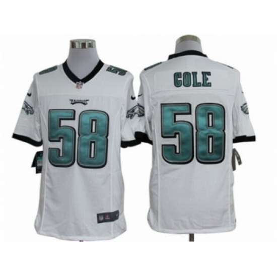 Nike Philadelphia Eagles 58 Trent Cole White Limited NFL Jersey Nike Philadelphia Eagles 58 Trent Cole White Limited NFL Jersey