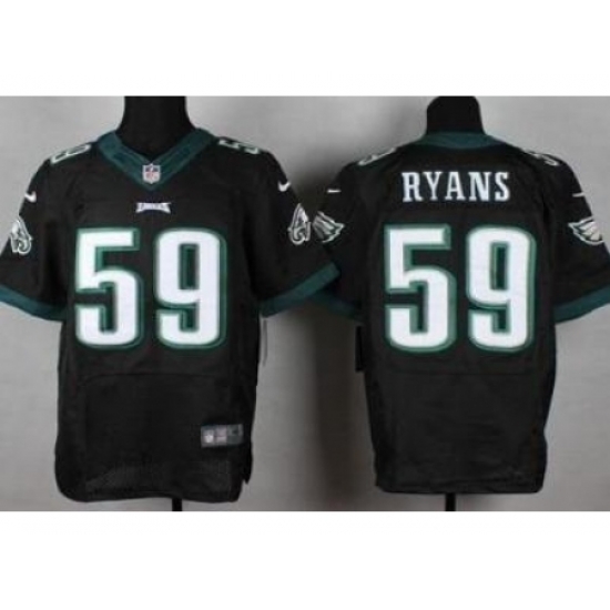 Nike Philadelphia Eagles 59 DeMeco Ryans Black Elite NFL Jersey Nike Philadelphia Eagles 59 DeMeco Ryans Black Elite NFL Jersey
