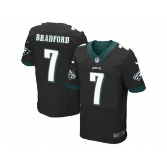 Nike Philadelphia Eagles 7 Sam Bradford Black Elite NFL Jersey Nike Philadelphia Eagles 7 Sam Bradford Black Elite NFL Jersey