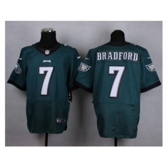 Nike Philadelphia Eagles 7 Sam Bradford Green Elite NFL Jersey Nike Philadelphia Eagles 7 Sam Bradford Green Elite NFL Jersey