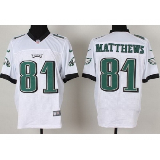 Nike Philadelphia Eagles 81 Jordan Matthews White Elite NFL Jersey Nike Philadelphia Eagles 81 Jordan Matthews White Elite NFL Jersey