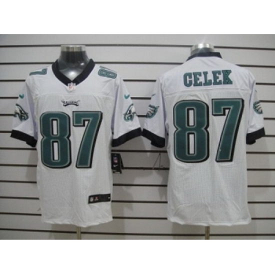 Nike Philadelphia Eagles 87 Brent Celek White Elite NFL Jersey Nike Philadelphia Eagles 87 Brent Celek White Elite NFL Jersey