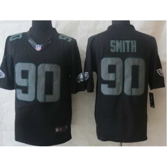 Nike Philadelphia Eagles 90 Marcus Smith Black Impact Limited NFL Jersey Nike Philadelphia Eagles 90 Marcus Smith Black Impact Limited NFL Jersey