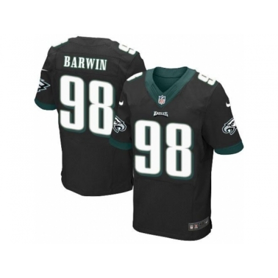 Nike Philadelphia Eagles 98 Connor Barwin Black Elite NFL Jersey Nike Philadelphia Eagles 98 Connor Barwin Black Elite NFL Jersey