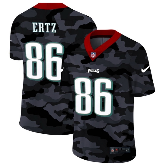 Philadelphia Eagles 86 Zach Ertz Men Nike 2020 Black CAMO Vapor Untouchable Limited Stitched NFL Jersey Philadelphia Eagles 86 Zach Ertz Men Nike 2020 Black CAMO Vapor Untouchable Limited Stitched NFL Jersey