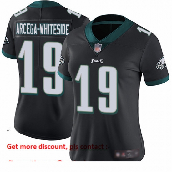 Eagles 19 JJ Arcega Whiteside Black Alternate Women Stitched Football Vapor Untouchable Limited Jersey Eagles 19 JJ Arcega Whiteside Black Alternate Women Stitched Football Vapor Untouchable Limited Jersey