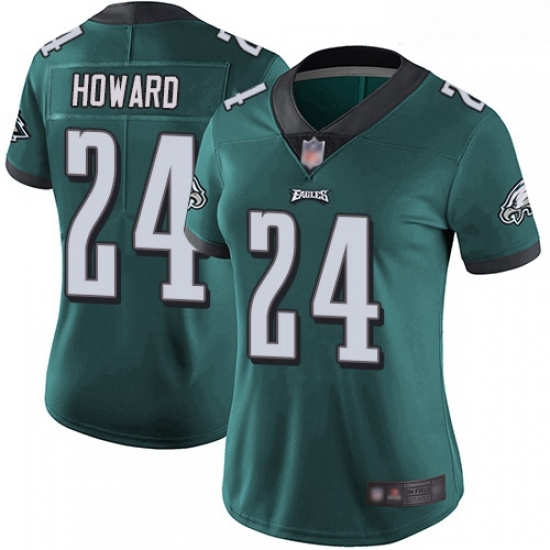 Eagles #24 Jordan Howard Midnight Green Team Color Women Stitched Football Vapor Untouchable Limited Jersey Eagles #24 Jordan Howard Midnight Green Team Color Women Stitched Football Vapor Untouchable Limited Jersey