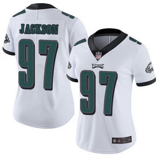 Eagles 97 Malik Jackson White Womens Stitched Football Vapor Untouchable Limited Jersey Eagles 97 Malik Jackson White Womens Stitched Football Vapor Untouchable Limited Jersey