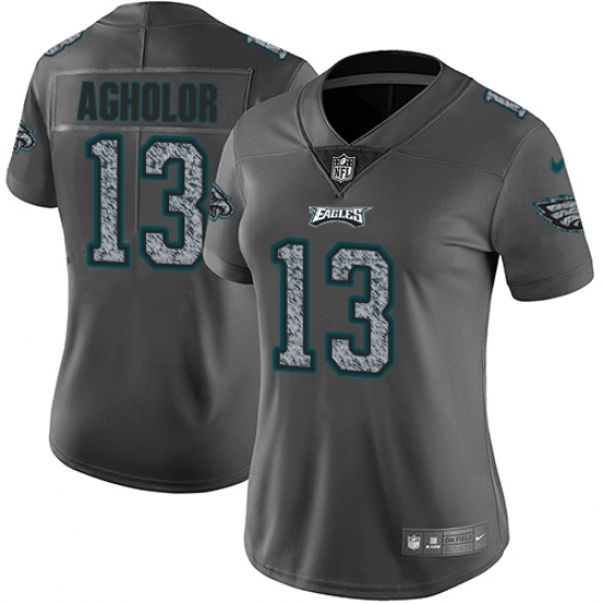 Nike Eagles #13 Nelson Agholor Gray Static Womens NFL Vapor Untouchable Game Jersey Nike Eagles #13 Nelson Agholor Gray Static Womens NFL Vapor Untouchable Game Jersey