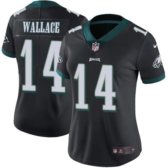 Nike Eagles #14 Mike Wallace Black Alternate Womens Stitched NFL Vapor Untouchable Limited Jersey Nike Eagles #14 Mike Wallace Black Alternate Womens Stitched NFL Vapor Untouchable Limited Jersey