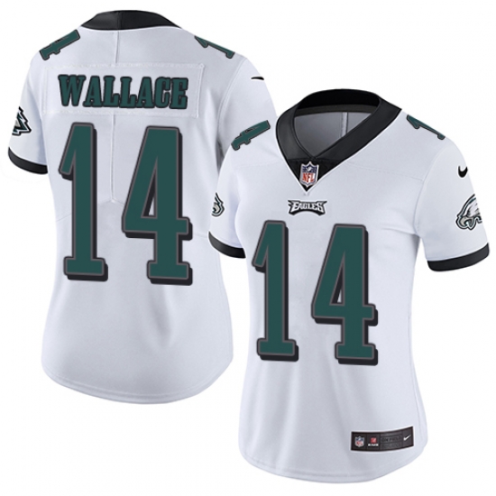 Nike Eagles #14 Mike Wallace White Womens Stitched NFL Vapor Untouchable Limited Jersey Nike Eagles #14 Mike Wallace White Womens Stitched NFL Vapor Untouchable Limited Jersey