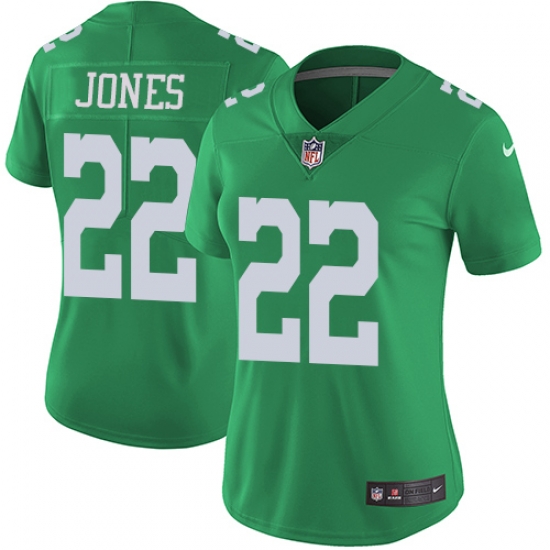 Nike Eagles #22 Sidney Jones Green Womens Stitched NFL Limited Rush Jersey Nike Eagles #22 Sidney Jones Green Womens Stitched NFL Limited Rush Jersey