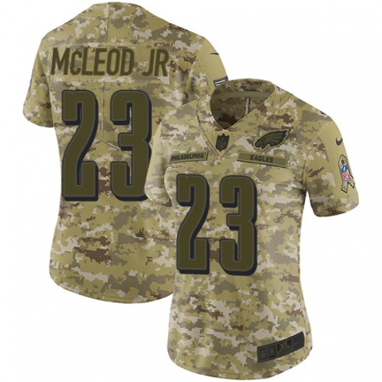 Nike Eagles #23 Rodney McLeod Jr Camo Women Stitched NFL Limited 2018 Salute to Service Jersey Nike Eagles #23 Rodney McLeod Jr Camo Women Stitched NFL Limited 2018 Salute to Service Jersey